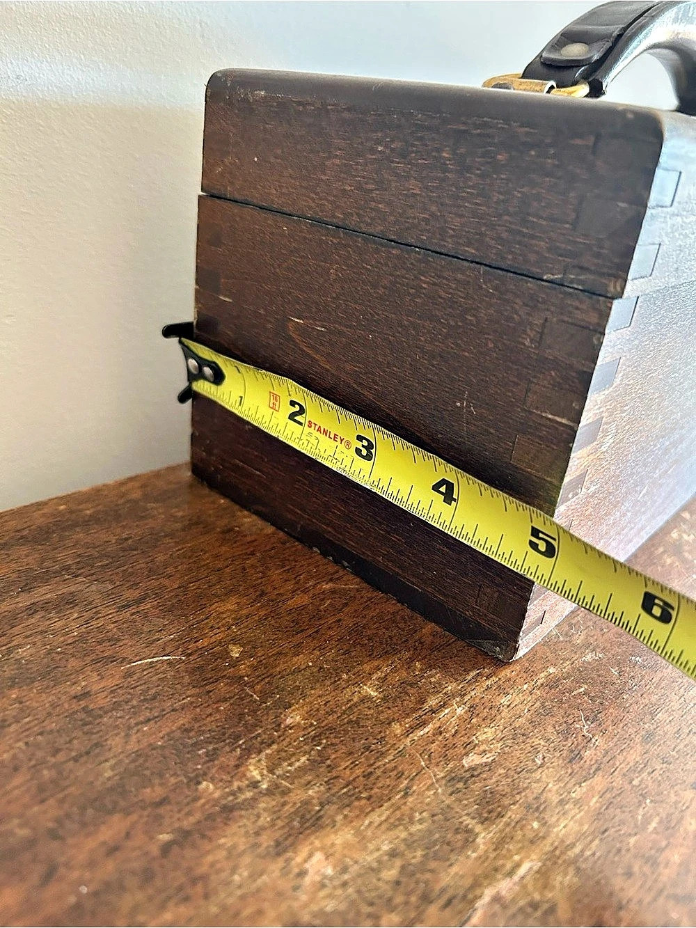 Vintage Nega File Wooden Slide Storage Box W/ Dovetail Construction - Picture 7 of 8